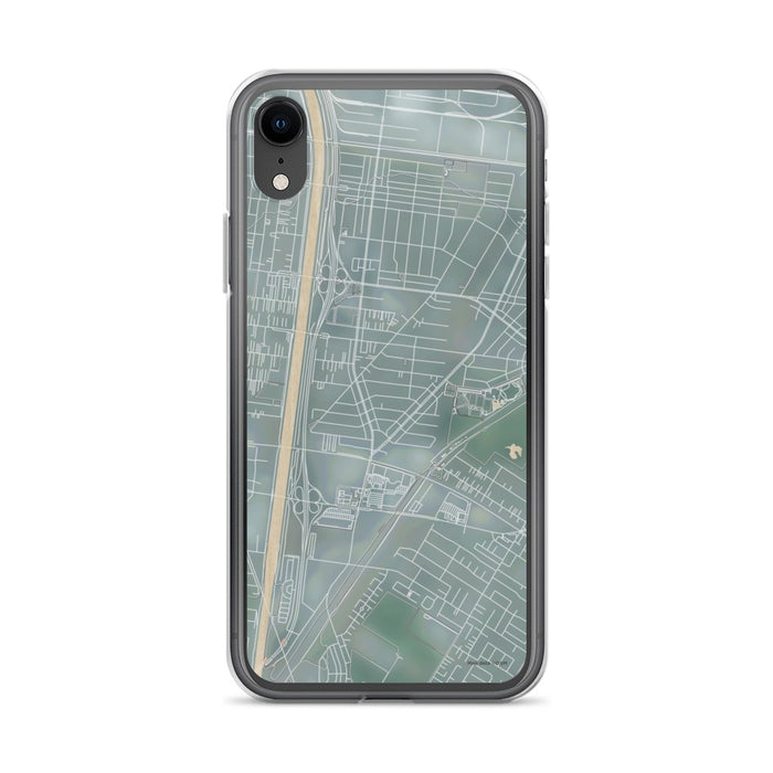 Custom iPhone XR Bell Gardens California Map Phone Case in Afternoon