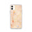 Custom iPhone 11 Bell Gardens California Map Phone Case in Watercolor