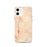 Custom iPhone 12 Bell Gardens California Map Phone Case in Watercolor