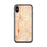 Custom iPhone X/XS Bell Gardens California Map Phone Case in Watercolor
