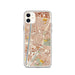 Custom iPhone 11 Bell Gardens California Map Phone Case in Woodblock