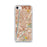Custom iPhone SE Bell Gardens California Map Phone Case in Woodblock