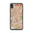 Custom iPhone XS Max Bell Gardens California Map Phone Case in Woodblock