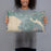 Person holding 20x12 Custom Bellingham Washington Map Throw Pillow in Afternoon