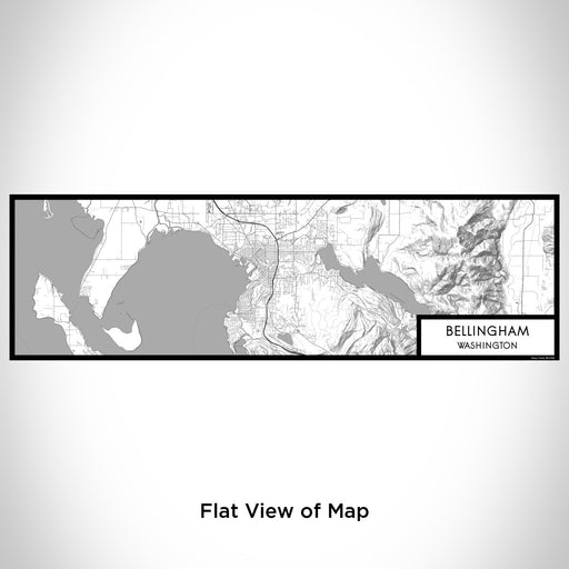 Flat View of Map Custom Bellingham Washington Map Enamel Mug in Classic