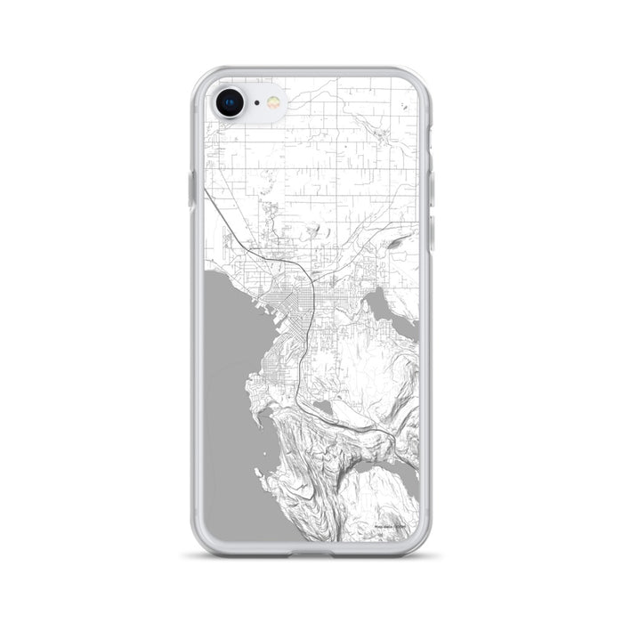 Custom iPhone SE Bellingham Washington Map Phone Case in Classic