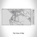 Rendered View of Bellingham Washington Map Engraving on 17oz Stainless Steel Insulated Cola Bottle