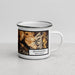 Right View Custom Bellingham Washington Map Enamel Mug in Ember