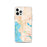 Custom iPhone 12 Pro Bellingham Washington Map Phone Case in Watercolor