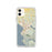 Custom iPhone 11 Bellingham Washington Map Phone Case in Woodblock