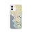 Custom iPhone 12 Bellingham Washington Map Phone Case in Woodblock