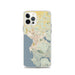 Custom iPhone 12 Pro Bellingham Washington Map Phone Case in Woodblock