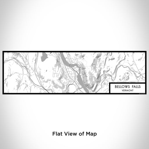 Flat View of Map Custom Bellows Falls Vermont Map Enamel Mug in Classic