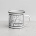 Right View Custom Bellows Falls Vermont Map Enamel Mug in Classic