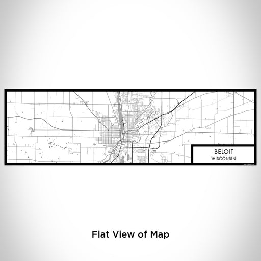 Flat View of Map Custom Beloit Wisconsin Map Enamel Mug in Classic