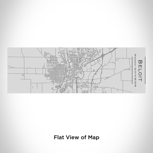 Rendered View of Beloit Wisconsin Map Engraving on 10oz Stainless Steel Insulated Cup with Sipping Lid