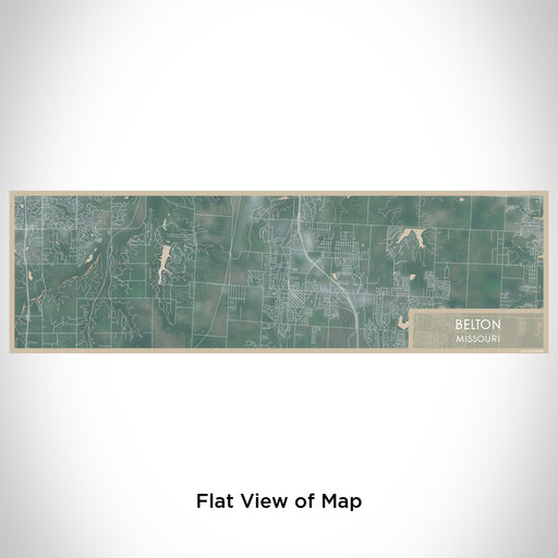 Flat View of Map Custom Belton Missouri Map Enamel Mug in Afternoon