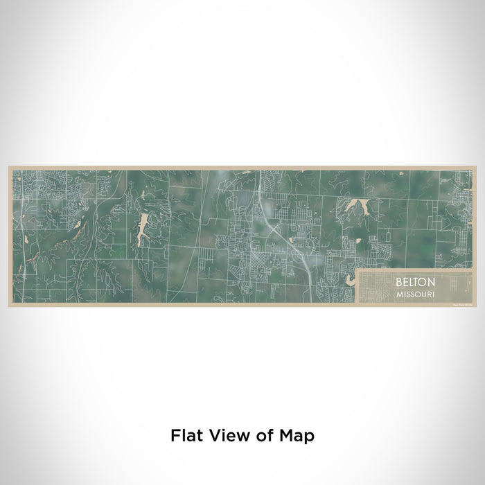 Flat View of Map Custom Belton Missouri Map Enamel Mug in Afternoon