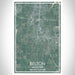 Belton Missouri Map Print Portrait Orientation in Afternoon Style With Shaded Background