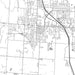 Belton Missouri Map Print in Classic Style Zoomed In Close Up Showing Details
