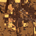 Belton Missouri Map Print in Ember Style Zoomed In Close Up Showing Details