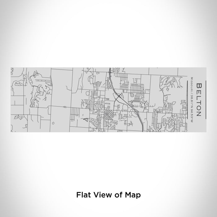 Rendered View of Belton Missouri Map Engraving on 10oz Stainless Steel Insulated Cup with Sipping Lid