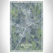 Belton Texas Map Print Portrait Orientation in Afternoon Style With Shaded Background