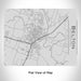 Rendered View of Belton Texas Map Engraving on 20oz Stainless Steel Insulated Bottle with Bamboo Top