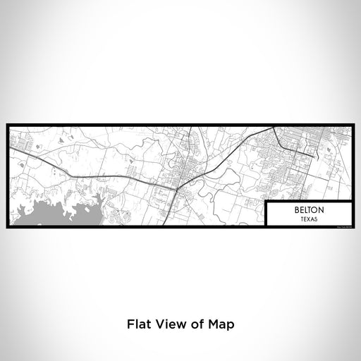 Flat View of Map Custom Belton Texas Map Enamel Mug in Classic