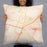 Person holding 22x22 Custom Belton Texas Map Throw Pillow in Watercolor