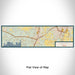 Flat View of Map Custom Belton Texas Map Enamel Mug in Woodblock