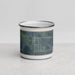 Front View Custom Belview Minnesota Map Enamel Mug in Afternoon