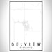 Belview Minnesota Map Print Portrait Orientation in Classic Style With Shaded Background