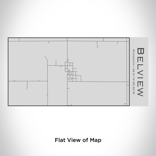 Rendered View of Belview Minnesota Map Engraving on 17oz Stainless Steel Insulated Cola Bottle
