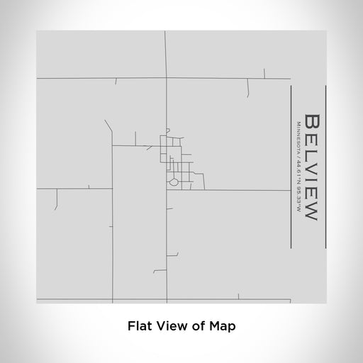 Rendered View of Belview Minnesota Map Engraving on 17oz Stainless Steel Insulated Tumbler