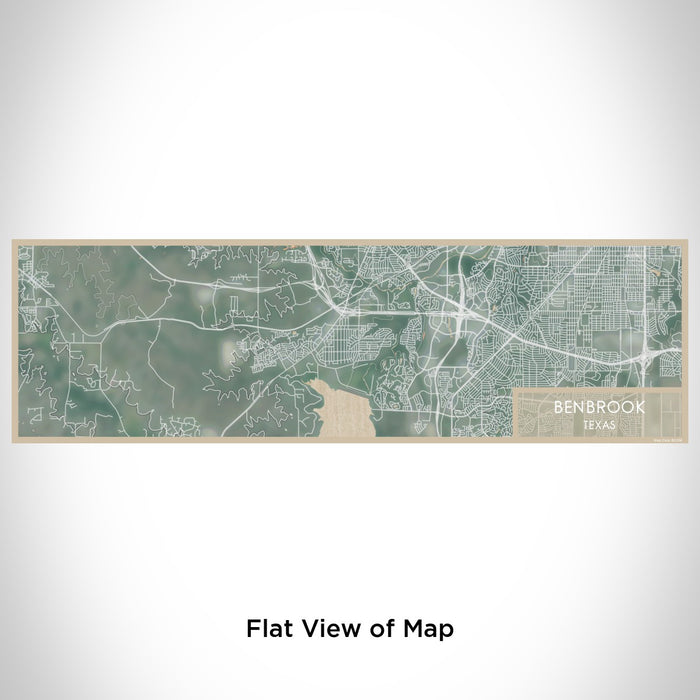 Flat View of Map Custom Benbrook Texas Map Enamel Mug in Afternoon