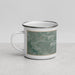 Left View Custom Benbrook Texas Map Enamel Mug in Afternoon