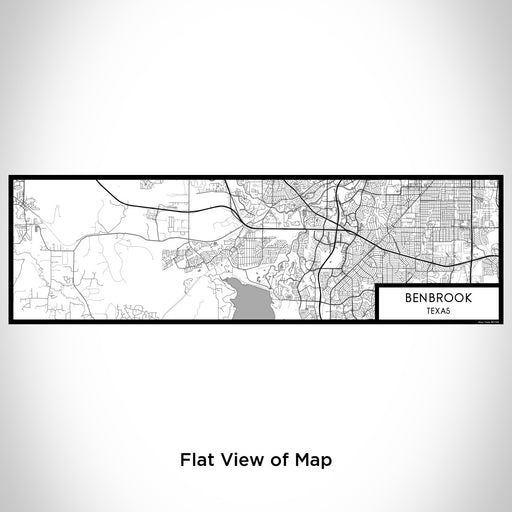 Flat View of Map Custom Benbrook Texas Map Enamel Mug in Classic