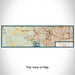 Flat View of Map Custom Benbrook Texas Map Enamel Mug in Woodblock