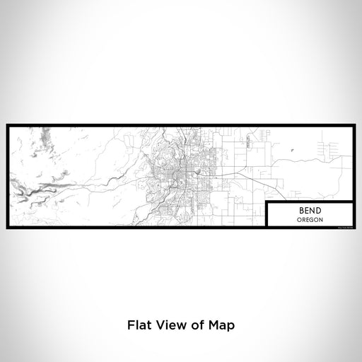 Flat View of Map Custom Bend Oregon Map Enamel Mug in Classic