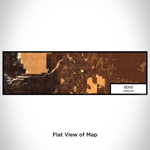 Flat View of Map Custom Bend Oregon Map Enamel Mug in Ember