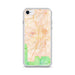 Custom Bend Oregon Map iPhone SE Phone Case in Watercolor