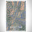 Bennett Peak Colorado Map Print Portrait Orientation in Afternoon Style With Shaded Background