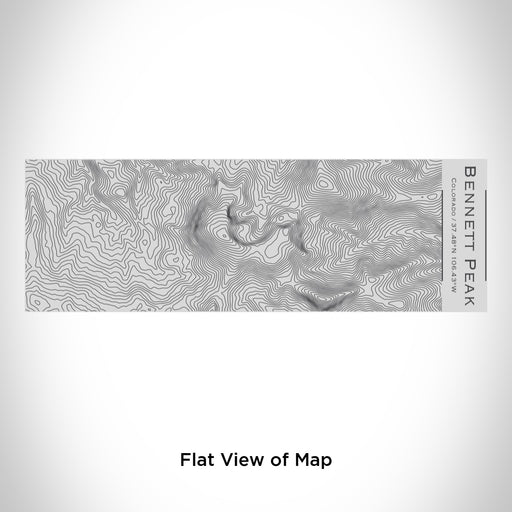Rendered View of Bennett Peak Colorado Map Engraving on 10oz Stainless Steel Insulated Cup with Sipping Lid