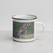 Right View Custom Bennington Vermont Map Enamel Mug in Afternoon