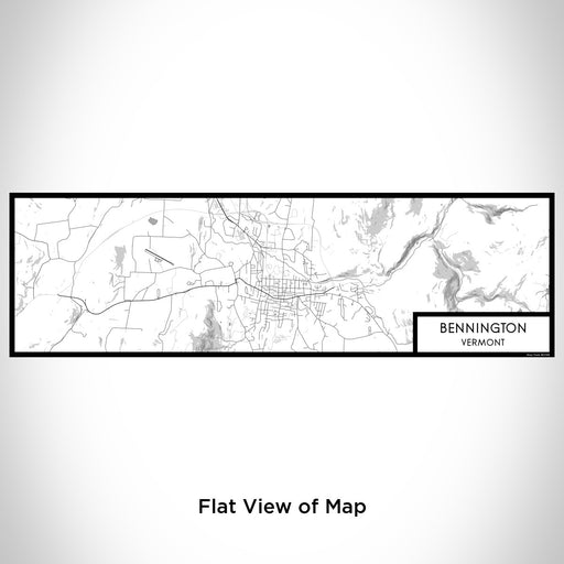 Flat View of Map Custom Bennington Vermont Map Enamel Mug in Classic