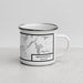 Right View Custom Bennington Vermont Map Enamel Mug in Classic