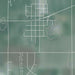 Benton Kansas Map Print in Afternoon Style Zoomed In Close Up Showing Details