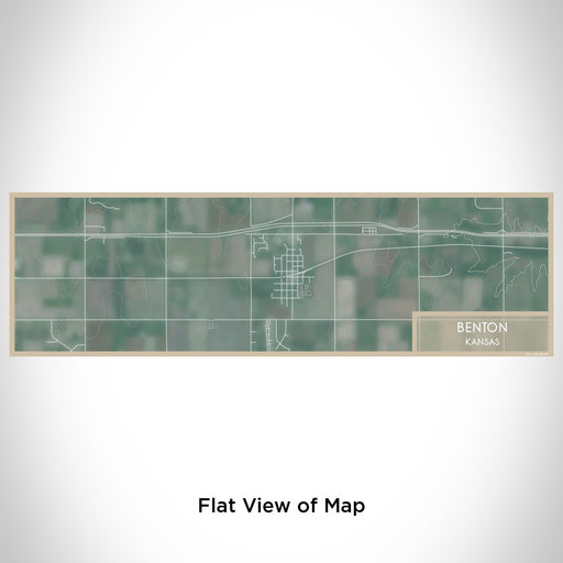 Flat View of Map Custom Benton Kansas Map Enamel Mug in Afternoon