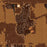 Benton Kansas Map Print in Ember Style Zoomed In Close Up Showing Details